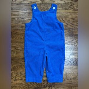 Vintage Imp Originals Royal Blue Corduroy Kids Overalls Romper Size 18 Mths